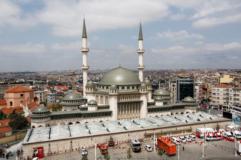 Newly built Taksim Mosque is seen at Taksim Square shortly before its inaguration in central Istanbul, Turkey. Reuters