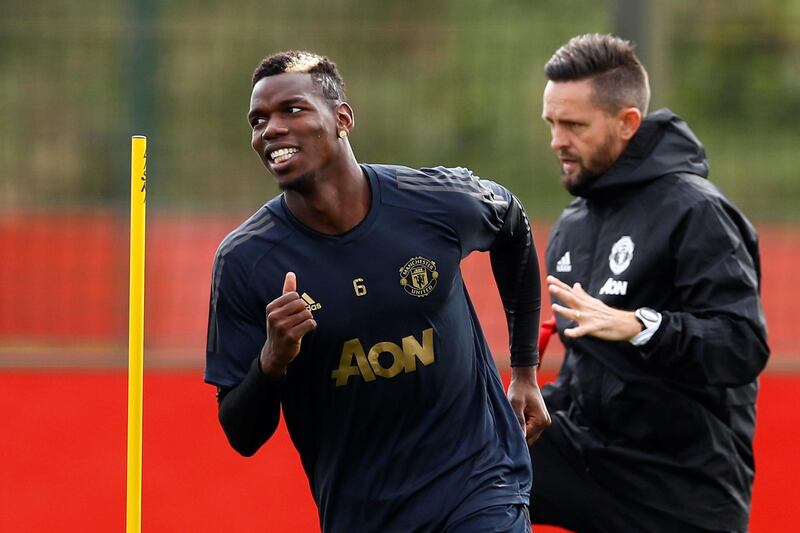 Pogba during training. Action Images via Reuters