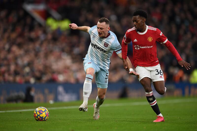 Anthony Elanga - 6. Third straight start for the teen winger. Not as effective as against Villa and Brentford. Still, his name was sung by the Stretford End to the tune of ’Rhythm is a Dancer’. That was where he shot wide after 60 minutes. AFP