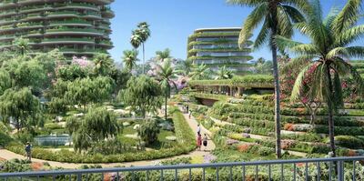Aman will recreate the botanical gardens it has created at One Beverly Hills in Los Angeles at the newly announced Aman Dubai. Photo: Foster + Partners
