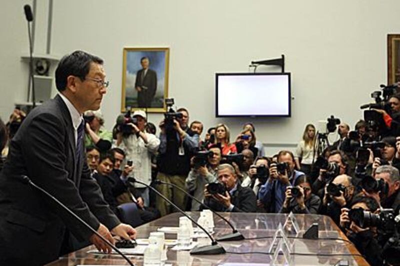 Toyota president and chief executive officer Akio Toyoda was the centre of attention on Capitol Hill in Washington last month.