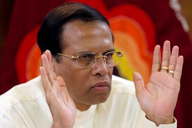 President Maithripala Sirisena's decision to pardon a convicted killer has sparked outrage in Sri Lanka. Reuters