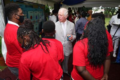 Prince Charles attends a Prince's Trust International engagement in Bridgetown, Barbados, in November. AP Photo