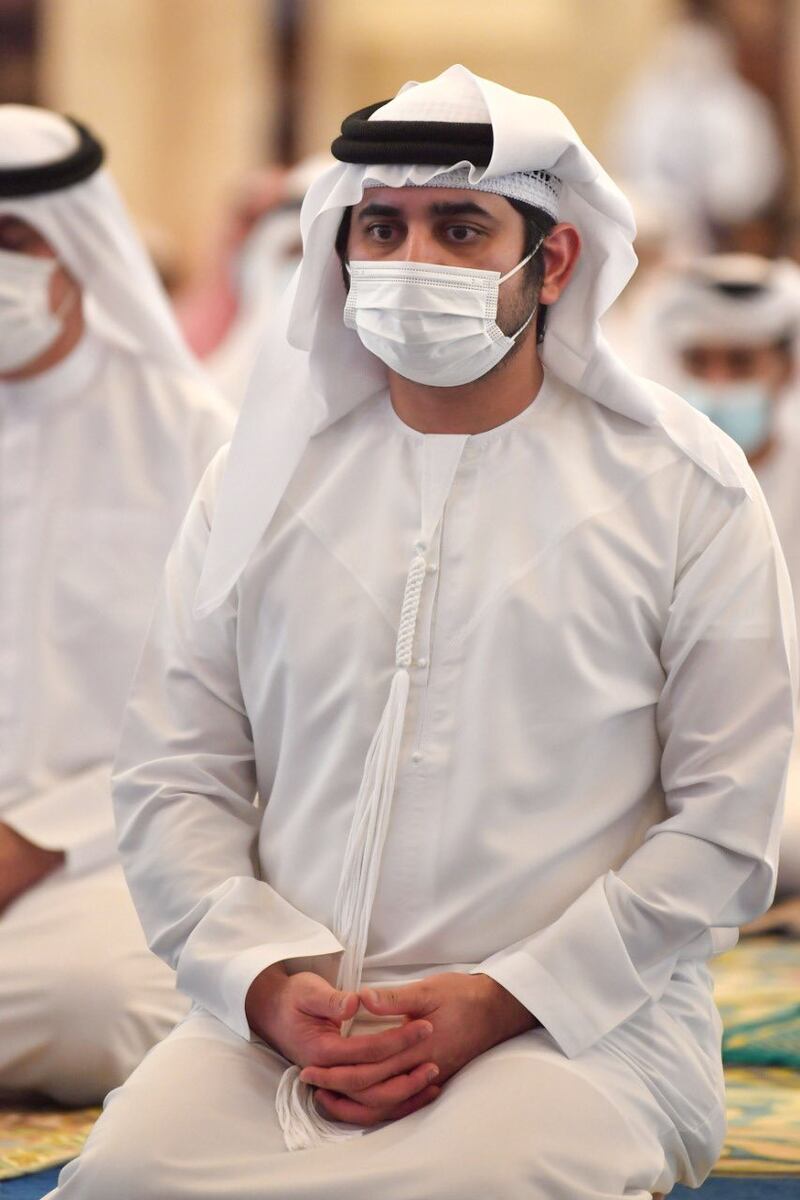 Sheikh Maktoum bin Mohammed performs Eid Al Adha prayers.
