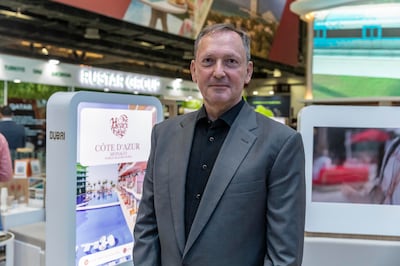Josef Kleindienst, founder and chairman of Kleindienst Group and master development of The Heart of Europe, attends the Arabian Travel Market. Antonie Robertson / The National
