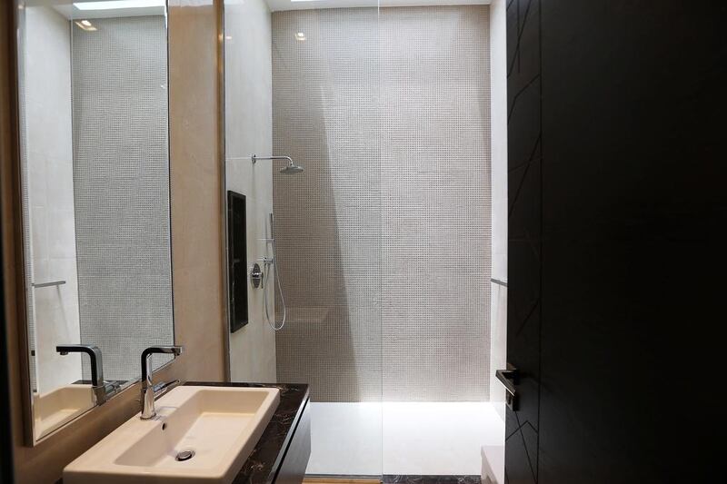 One of the bathrooms in the type 4 seven bedroom villa.  Pawan Singh / The National
