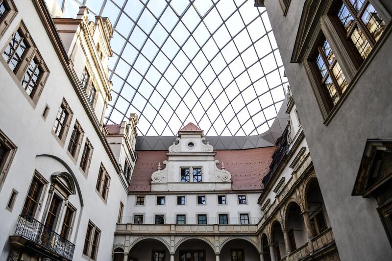 The yard inside the Royal Palace where the Green Vault is located. EPA