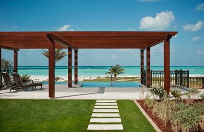 The Majestic Suite private pool at the St Regis Saadiyat, Abu Dhabi. Courtesy St Regis Saadiyat