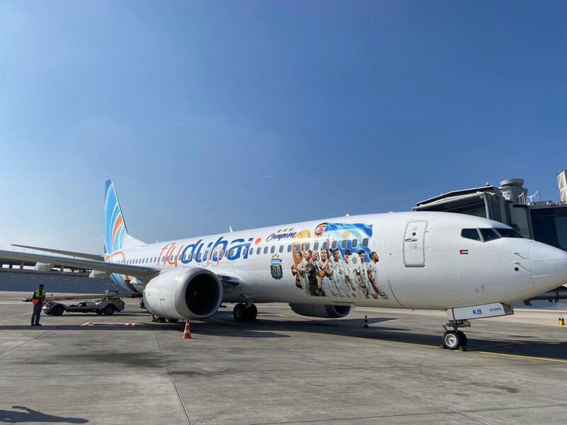 Budget airline flydubai carried 10.6 million passengers in its 2022 financial year, up 89 per cent from 2021. Photo: flydubai