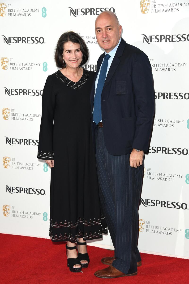 Roger Guyett and guest at the Bafta Nespresso Nominees' Party at Kensington Palace, London on February 9. Getty Images