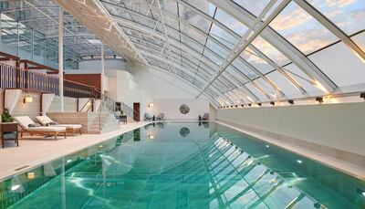 The hotel's 20-metre pool is London’s largest in a hotel with natural daylight. Courtesy Jumeirah