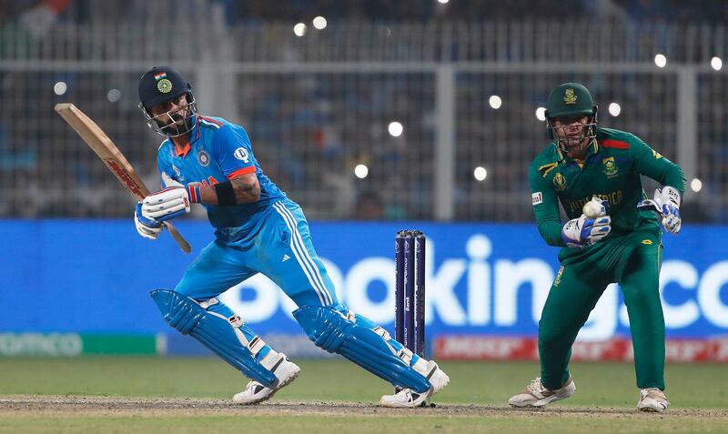 Virat Kohli scored his 49th ODI ton against South Africa in Kolkata. Getty Images