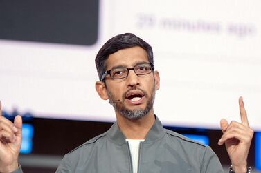 Google chief executive Sundar Pichai said Covid-19 pandemic has forced the company to rethink its strategy. AFP