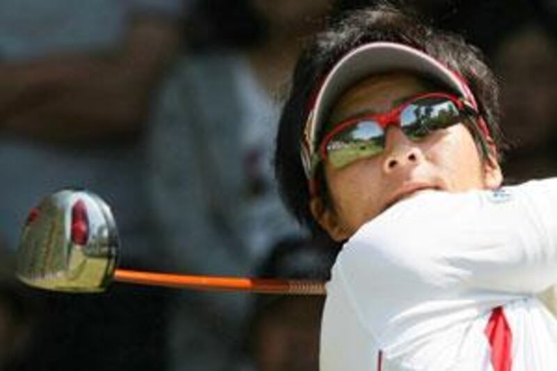 Ryo Ishikawa on his way to a 12-under-par 58 and victory in The Crowns tournament in Japan.