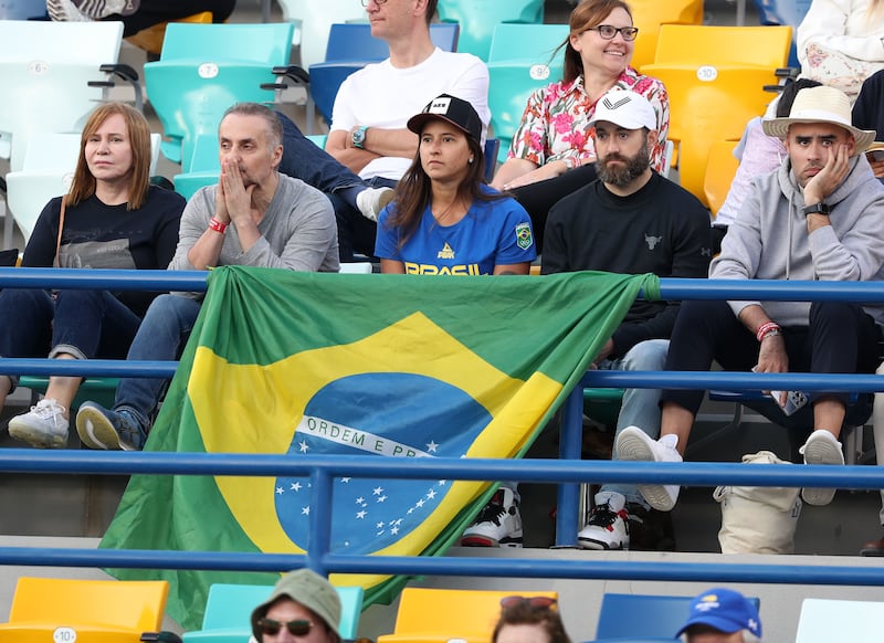 Brazilian fans came out to support Beatriz Haddad Maia.