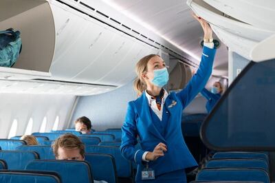 New safety measures have been implemented on all KLM and Air France flights. Courtesy KLM