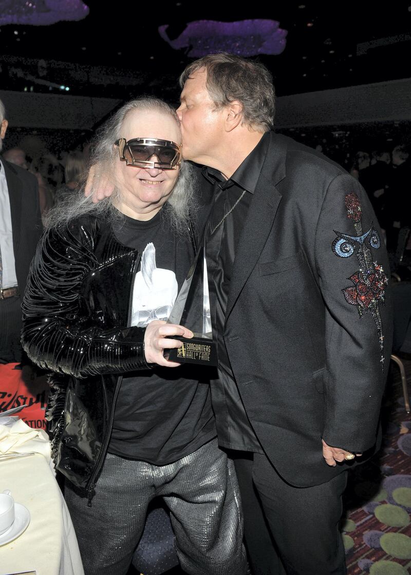 NEW YORK, NY - JUNE 14:  Jim Steinman and Meat Loaf attend at the Songwriters Hall of Fame 43rd Annual induction and awards at The New York Marriott Marquis on June 14, 2012 in New York City.  (Photo by Larry Busacca/Getty Images for Songwriters Hall Of Fame)