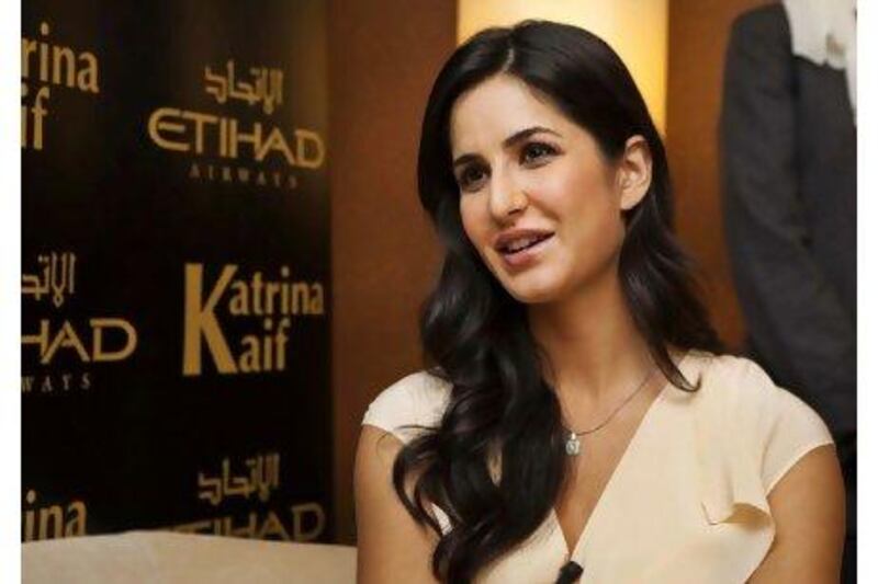 The Bollywood actress Katrina Kaif, a brand ambassador for Etihad Airways, was at the Dubai Marina Mall yesterday to promote the airline's new routes to the Maldives and Seychelles.