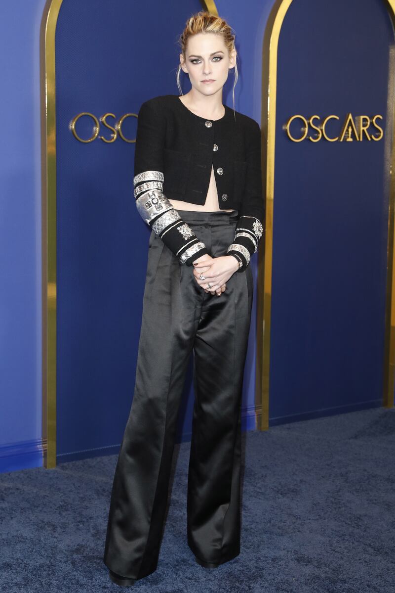 US actress Kristen Stewart arrives at the 94th Annual Oscars Nominees Luncheon. EPA