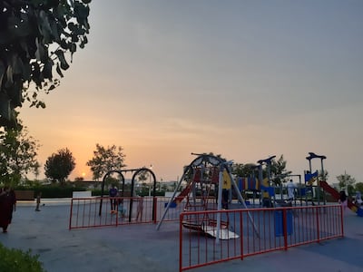 The children's play area at Umm Al Seneem park . Photo: Ankita Dwivedi