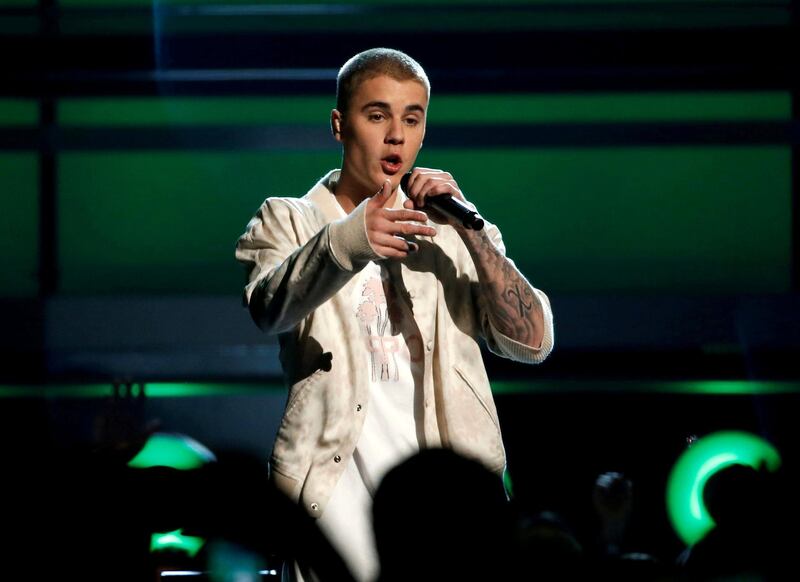 Justin Bieber leads the nominees at the MTV VMAs 2021. Reuters