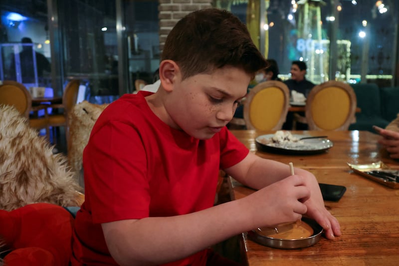 A child participates in the Honeycomb challenge.