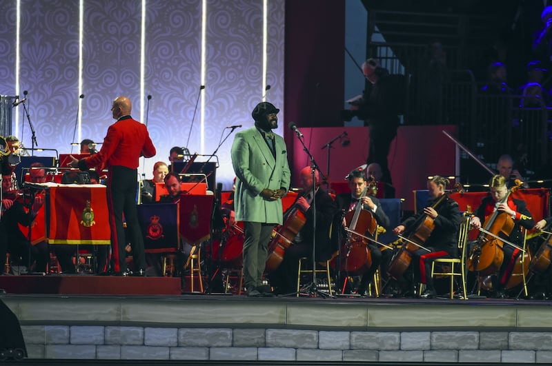 Gregory Porter performs at A Gallop Through History. PA