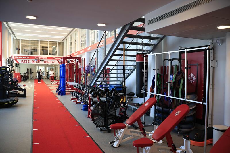 Training room at Monaco's performance centre. AFP