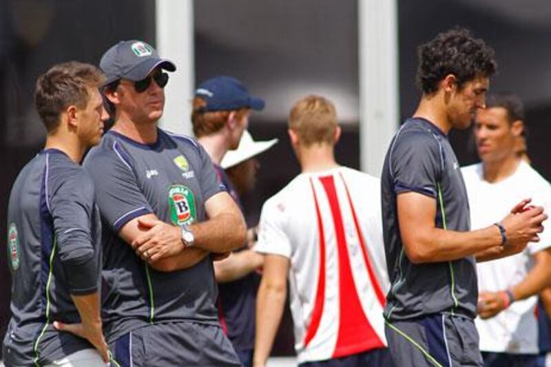 Mitchell Starc, right, played in the first and third Ashes Tests this year and was dropped for the second and fourth matches.