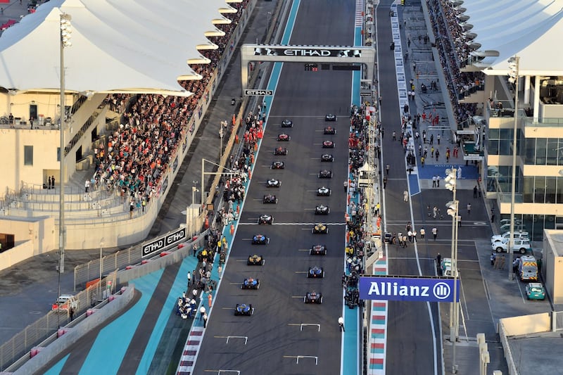 Aerial View at Formula One World Championship, Rd21, Abu Dhabi Grand Prix, Race, Yas Marina Circuit, Abu Dhabi, UAE, Sunday 27 November 2016.