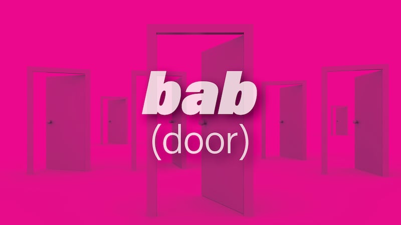Bab means door in English