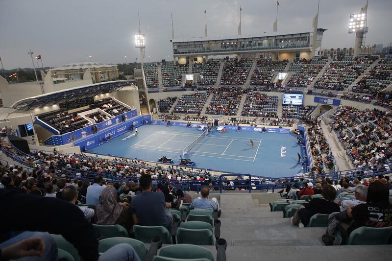 From the balls to the officials to the blue court, Zayed Sports City Tennis Complex mimics the grand slam venue in Melbourne. Mike Young / For The National 

