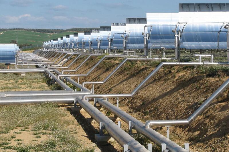 The Valle 1 and Valle 2 project is one of the largest solar thermal power plants in operation. Courtesy Torresol Energy