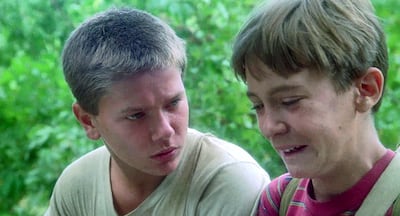 River Phoenix and Wil Wheaton in Stand by Me (1986)