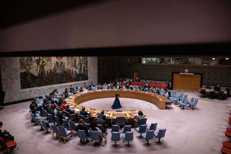 The UN Security Council meets in New York on June 2. AFP