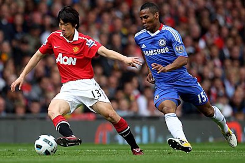 Park Ji-sung, left, has been at the heart of Manchester United’s success this season.