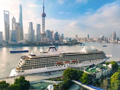 The Viking Yi Dun, docked in Shanghai, will soon be setting sail on three new voyages in China that range from 10 to 20 days. Photo: Viking