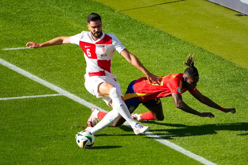 Dragged out of position for Spain opener, which gave Morata space to run through and finish. AP