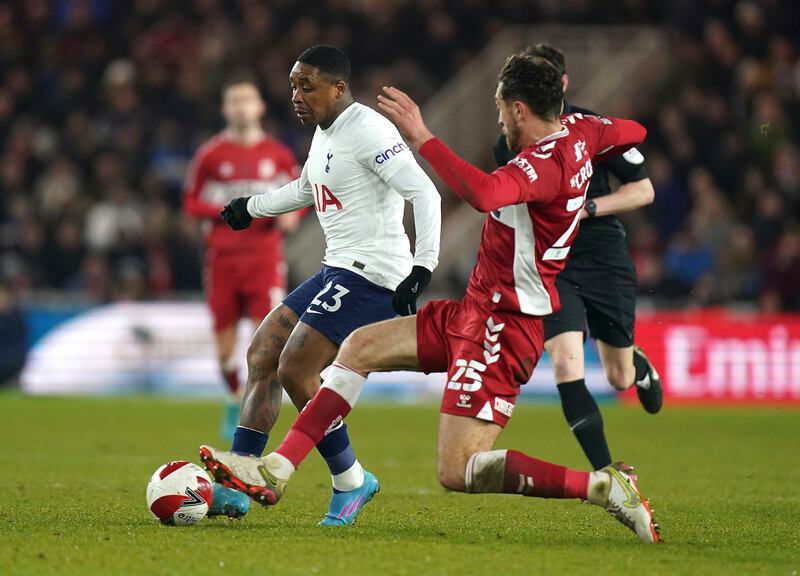 SUB: Steven Bergwijn (Sessegnon 81’) – 6. Brought some energy and soon raced into the box to force McNair into a last-ditch challenge to scupper his shot. AP