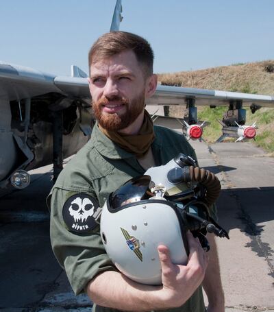 Ukrainian pilot Andrii Pilshchykov, better known by his call sign "Juice", was killed in a mid-air collision. AFP