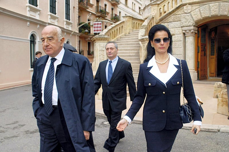 Mandatory Credit: Photo by Bebert Bruno/Sipa/Shutterstock (398319d)
Joseph Safra with wife at Monaco's Courthouse
Ted Maher trial relating to the death of multimillionaire banker Edmond Safra, Monaco - 02 Dec 2002