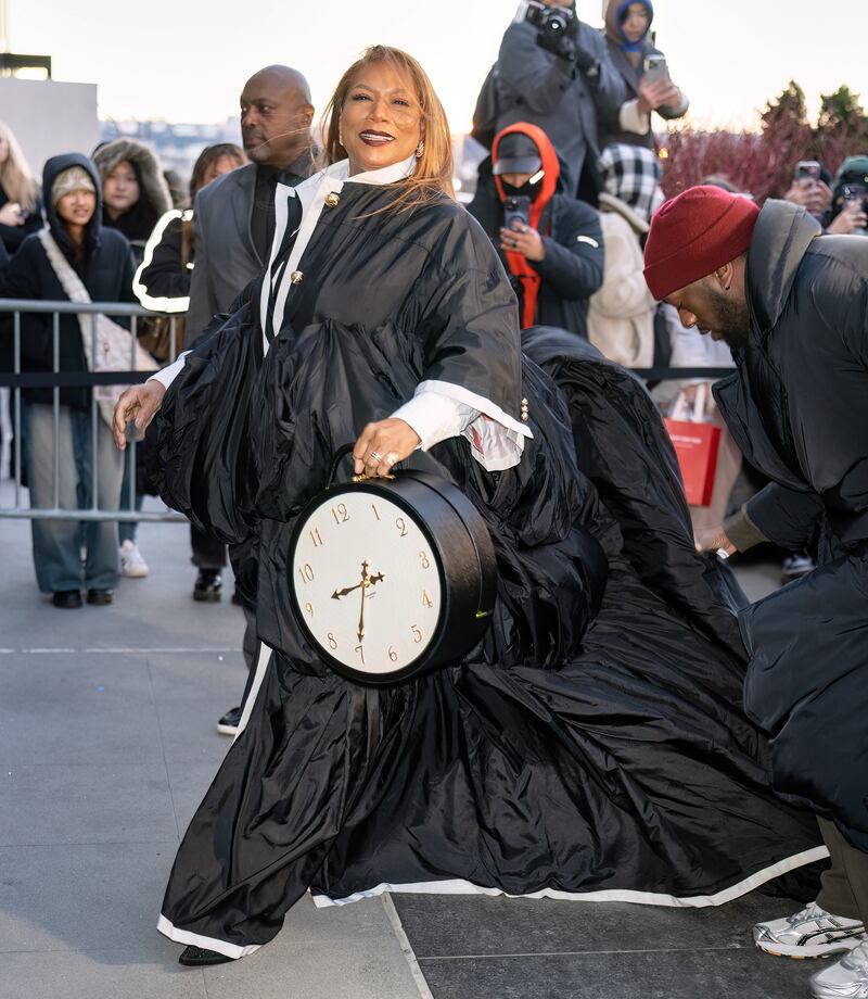 Queen Latifah at Thom Browne. Photo: Gilbert Carrasquillo / GC Images