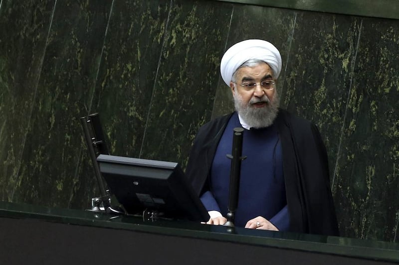 The domestic hardliners’ criticisms of Hassan Rouhani’s foreign policy, his concessions to the West and his soft stance towards other nations have been mounting. Vahid Salemi / AP Photo