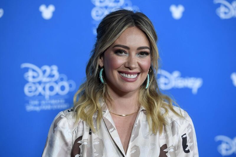 Hilary Duff at the D23 Expo 2019 at Anaheim Convention Centre on August 23, 2019 in California. AFP