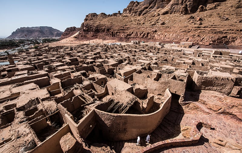 The village has a maze-like network of ancient mud-brick houses. Photo: RCU AlUla