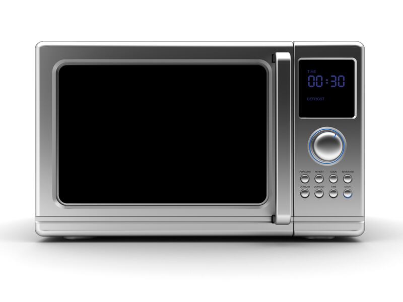 Microwave oven- 3d rendering