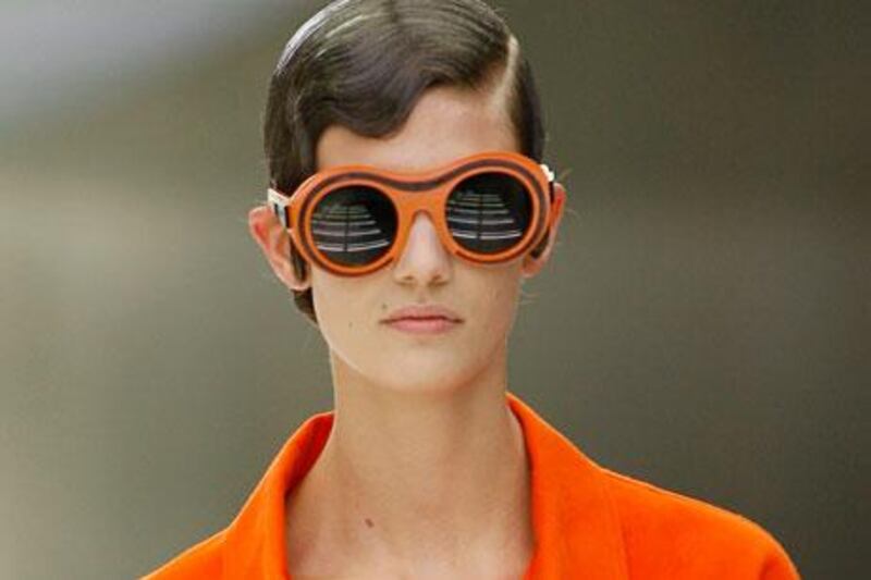 Prada claims the new colourful territory for its spring/summer 2011 collection.