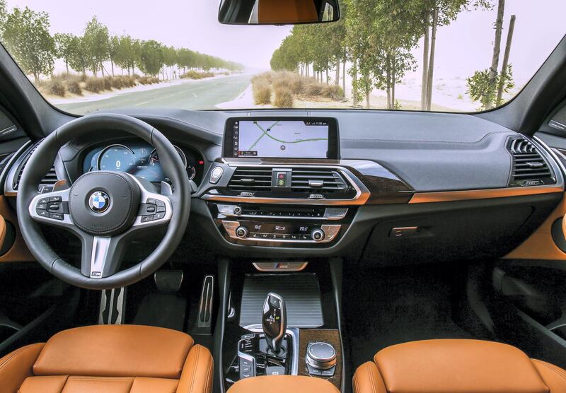 Dubai, December 17, 2017.  2018 BMW X3 M Series. shot at the Al Qudra area.
Victor Besa for The National.
Motoring
Reporter:  Adam Workman