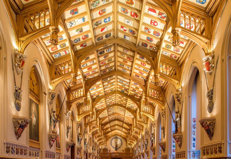 St George's Hall at Windsor Castle. Reuters