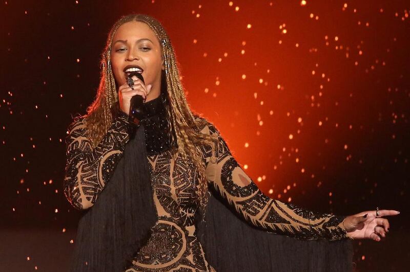 Beyonce performs Freedom at the BET Awards at the Microsoft Theater. Matt Sayles / Invision / AP